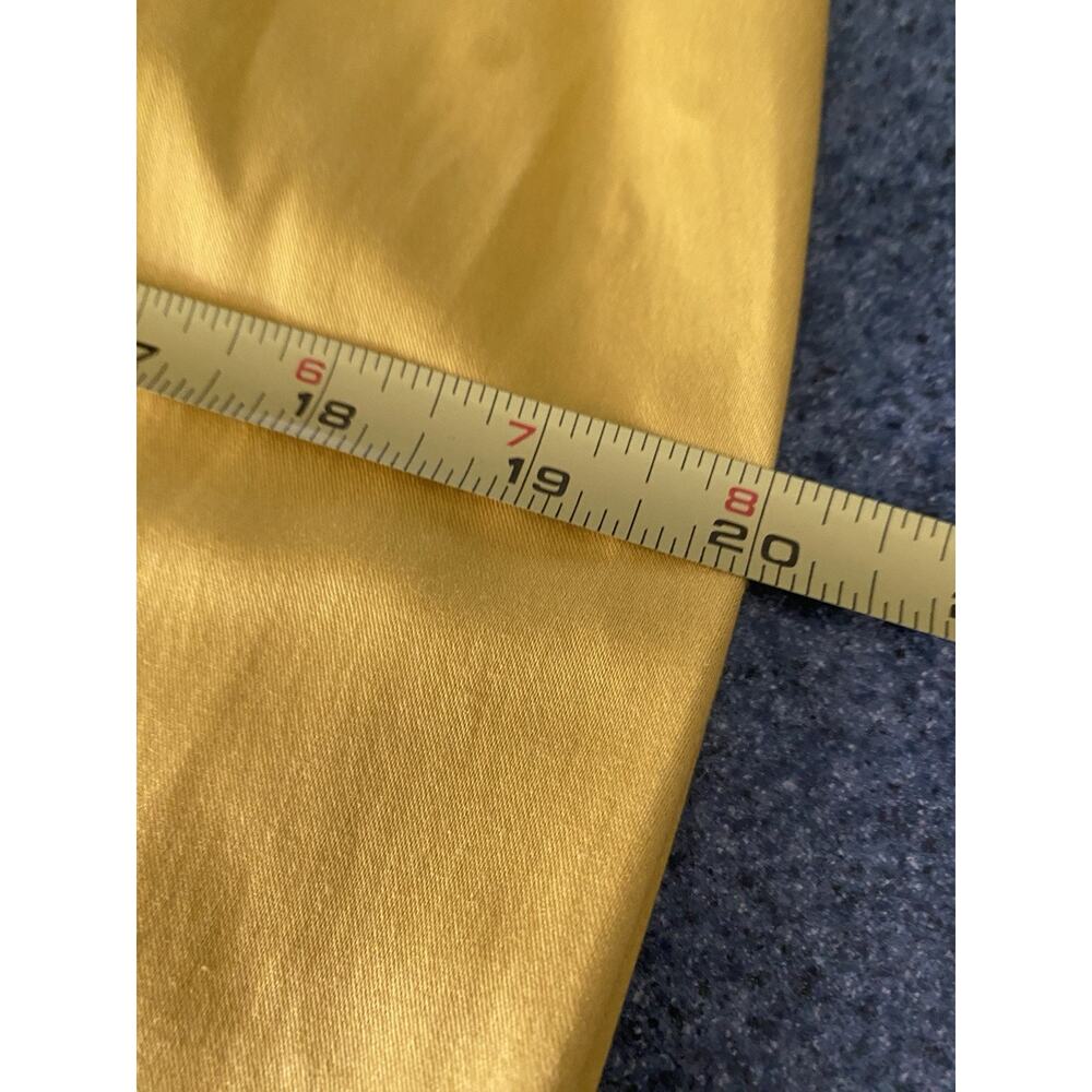 WORTHINGTON W Size 12 Pencil MIDI Yellow Skirt Belt Invert Pleated Feminine Y2K - Picture 12 of 12